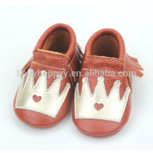 Hot selling cheap infant moccasins shoes cute pattems for baby shoes